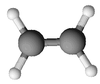Formule brute et représentation 3D de l'éthylène